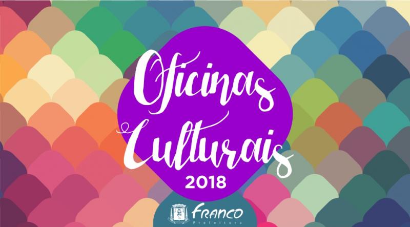 Estão abertas as inscrições para as oficinas culturais de 2018 Estão abertas as inscrições para as oficinas culturais de 2018