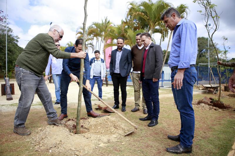 Semana do Meio Ambiente foi encerrada com plantio de árvores no parque Semana do Meio Ambiente foi encerrada com plantio de árvores no parque
