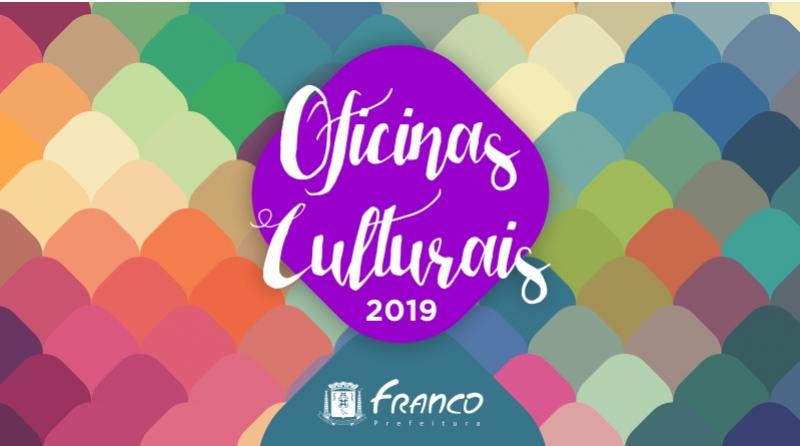 Estão abertas as inscrições para as Oficinas Culturais 2019 Estão abertas as inscrições para as Oficinas Culturais 2019