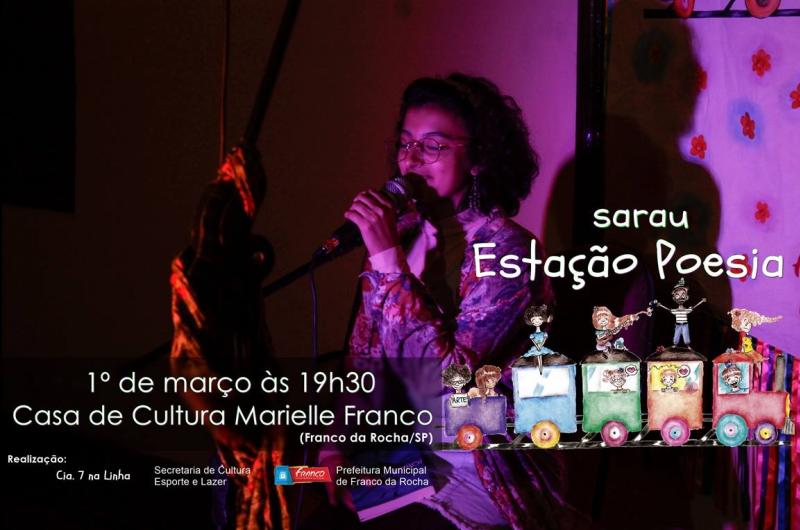 Vem aí mais uma edição do Sarau Estação Poesia Vem aí mais uma edição do Sarau Estação Poesia