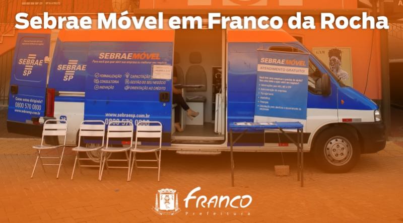 SEBRAE Móvel está de volta a Franco da Rocha oferecendo diferentes serviços para empreendedores